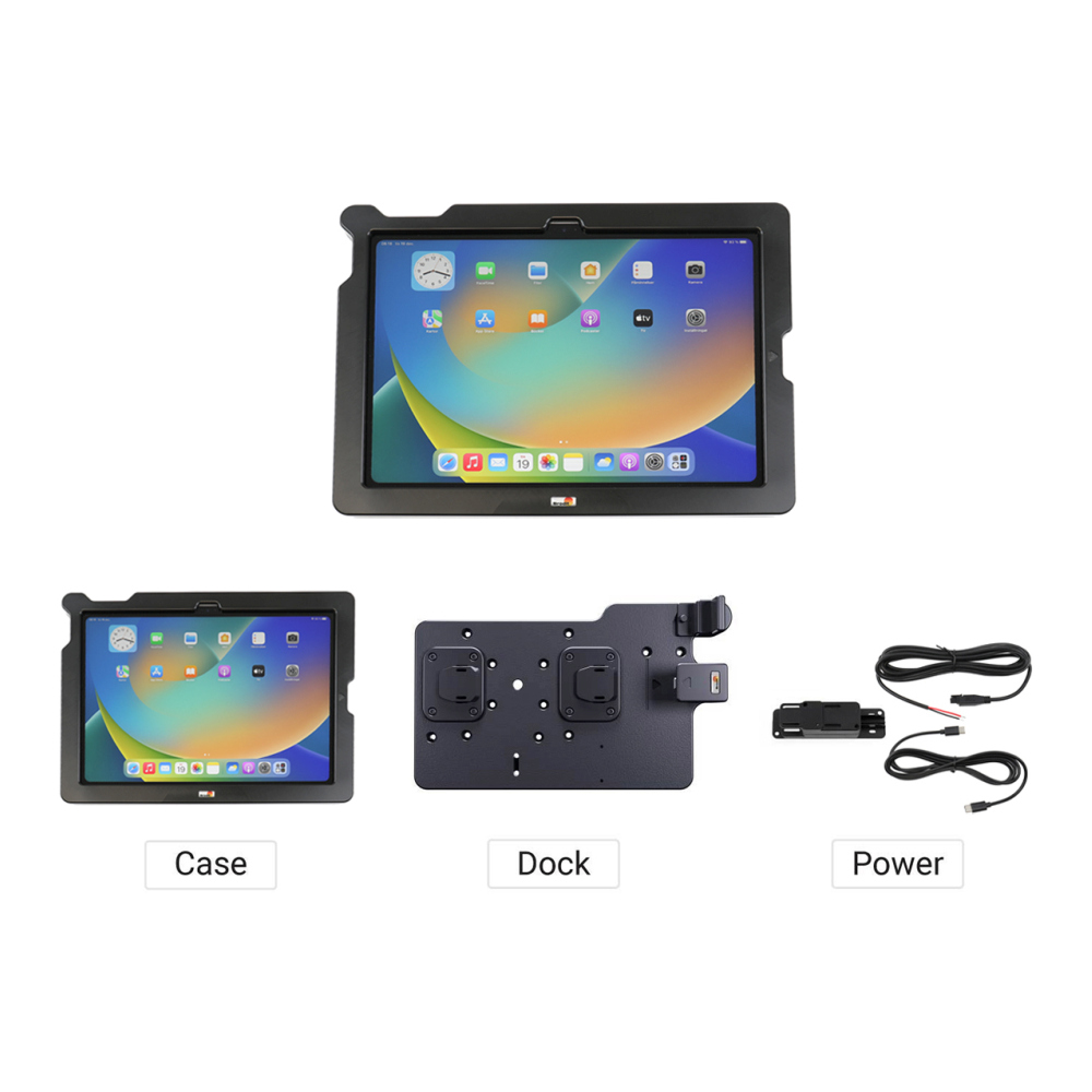 Brodit 216429 ModTek Hard Case Apple iPad 10th Gen (A2696, A2757, A2777) & Apple iPad 2025 A16 (A3354, A3355, A3356)