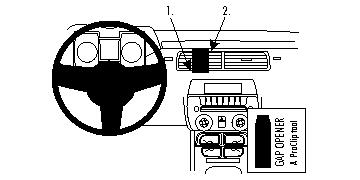 Brodit 854376 support voiture Chevrolet Camaro