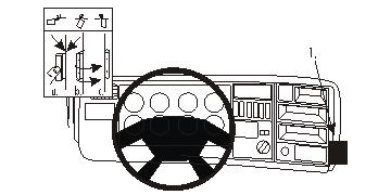 Brodit 853674 support voiture Scania P-series