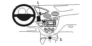 Brodit Verstärkt ProClip Ford Focus 99-04