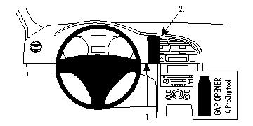 Brodit 854344 support voiture Peugeot 3008