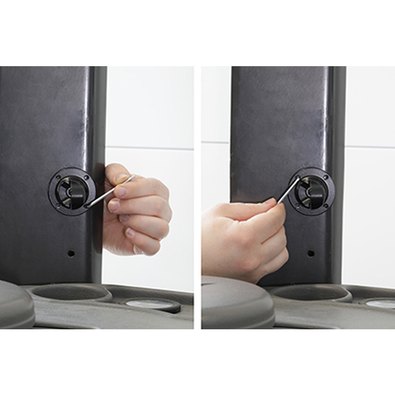 Brodit 216389 Support de socle avec écrou à oreilles