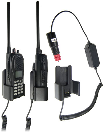 Brodit Aktiv Halterung mit 12V Zig.-Stecker ICOM I