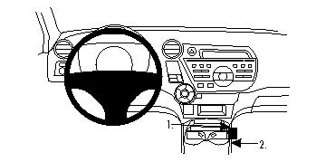 Brodit 834361 support voiture Honda Insight