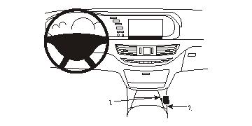 Brodit 833854 Autohalterung Mercedes Benz S-Class