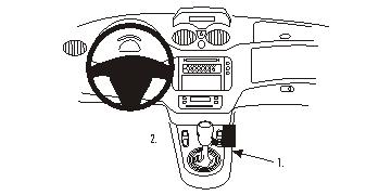 Brodit 833672 support voiture Citroen C2
