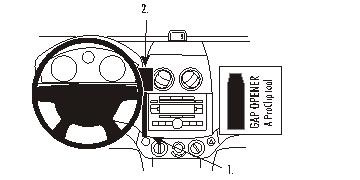 Brodit 853923 support voiture Chevrolet Aveo