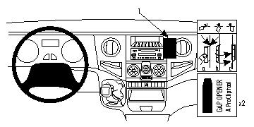 Brodit 853969 Autohalterung Iveco Daily