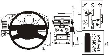 Brodit 853266 Autohalterung Volkswagen Touran