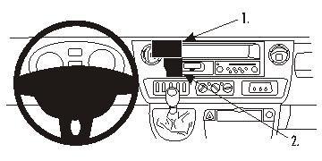 Brodit 853375 Autohalterung Nissan Interstar