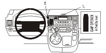 Brodit 853289 support voiture Volkswagen Multivan