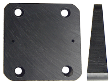Brodit plaque de distance, 50x50 mm, épaisseur 14-
