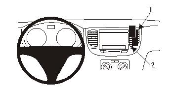 Brodit 853964 support voiture Kia Rio