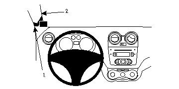 Brodit 804386 support voiture Alfa Romeo MiTo