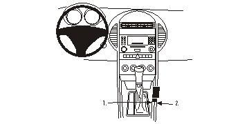 Brodit 833482 support voiture MercedesBenz SLK-Cla
