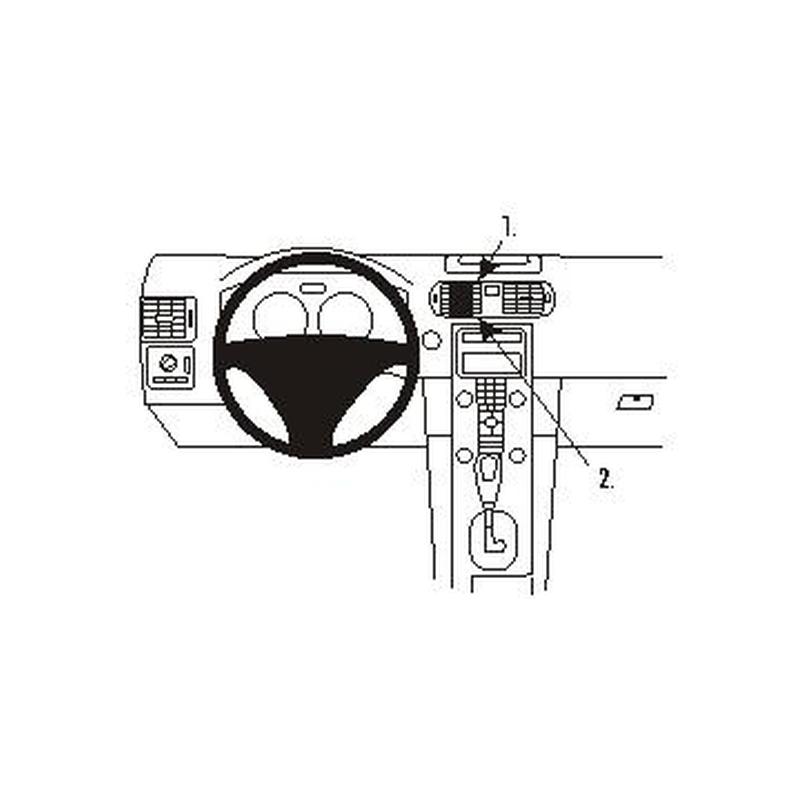 Brodit 853360 support Volvo C30 annee 07-15, Center mount