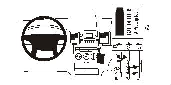 Brodit 853020 support voiture Toyota Corolla