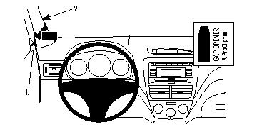 Brodit 804186 Autohalterung Subaru Forester