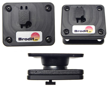 Brodit plaque de montage avec rotule, horizontal