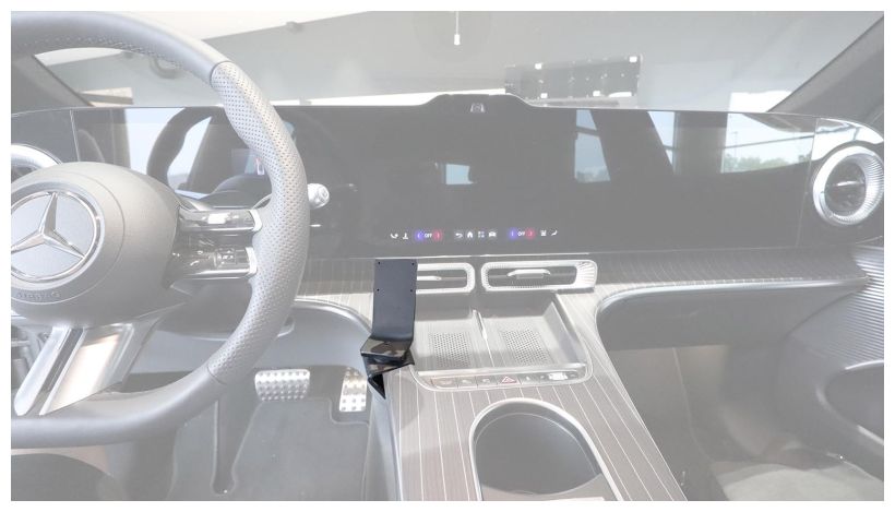 Brodit 836297 support voiture Mercedes Benz GLC-Class, 27- fixation console centre