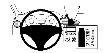 Brodit 854439 support voiture Peugeot 5008