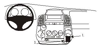 Brodit 853038 support voiture Citroen Jumper