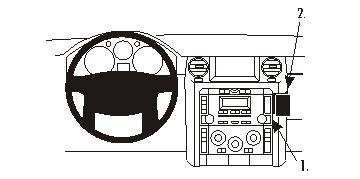 Brodit 853573 support voiture Land Rover Discover3