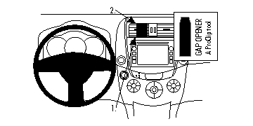 Brodit 854853 support voiture Toyota RAV 4