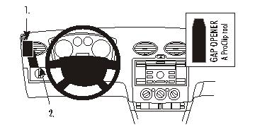 Brodit 803725 support voiture Ford Focus
