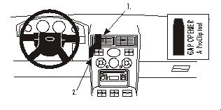 Brodit 852861 support voiture Ford Mondeo
