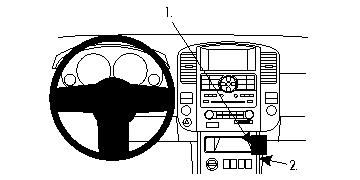 Brodit 854196 Autohalterung Nissan Pathfinder