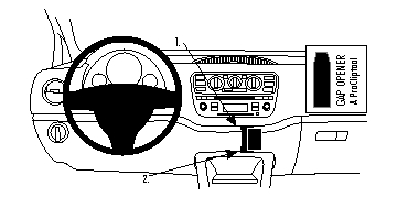 Brodit 854737 Autohalterung Seat Mii