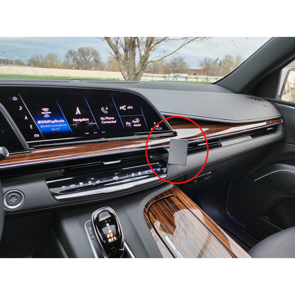 Brodit 855794 support voiture Cadillac Escalade, 21- fixation à la console coudé