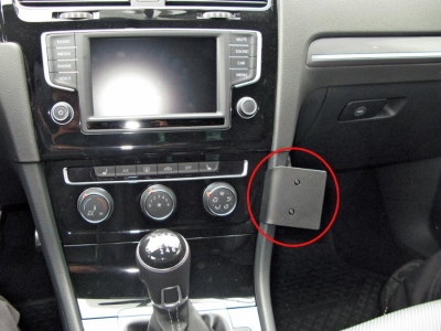Brodit 855238 support VW Golf VII, année 13-, Angled mount