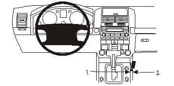 Brodit 833297 Autohalterung Volkswagen Touareg
