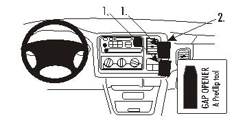Brodit 852981 Autohalterung Cadillac Escalade