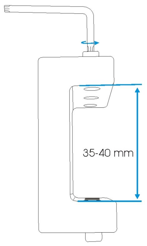 Brodit 215710 Sockelhalterung, U-Befestigung