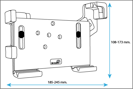 Brodit 511625 Universal für Tablet mit Case (klein)