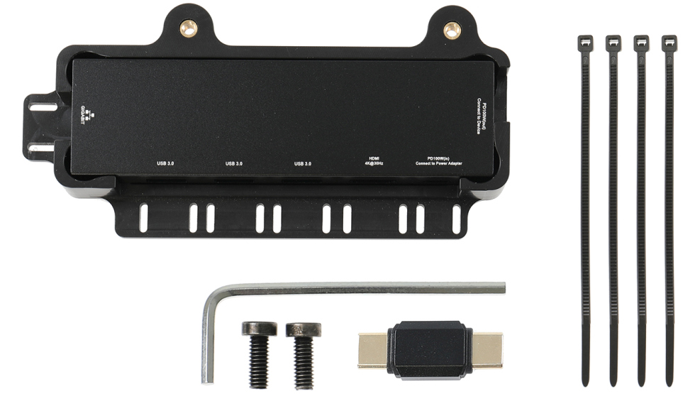Brodit 217184 Hub USB-C 4K à 6 ports avec cache