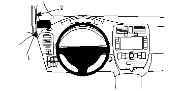 Brodit 804707 Autohalterung Nissan Leaf