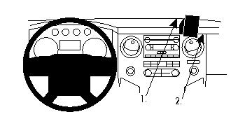 Brodit 854543 Autohalterung Ford Excursion