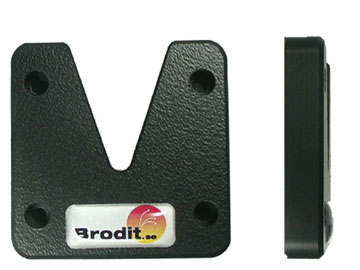 Brodit plaque V, pour clips ou boutons