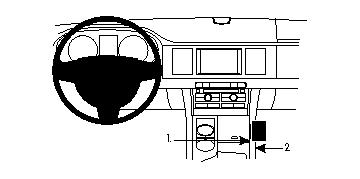 Brodit 834201 Autohalterung Jaguar XF
