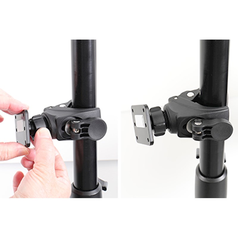 Brodit 216254 Support tube avec plaque de montage