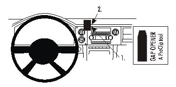 Brodit 853701 support voiture Jeep Commander