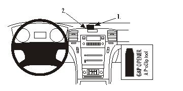 Brodit 853857 Autohalterung Cadillac Escalade