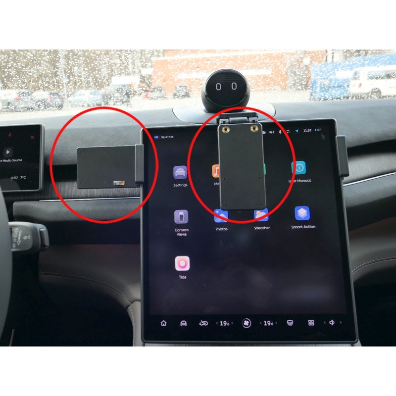 Brodit 213579 support voiture NIO EL7 / ET5 / ET7, 23- fixation à la console