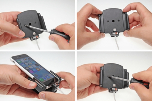 Brodit 514795 support iPhone 6S fixation câble