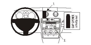 Brodit 853797 Autohalterung Ford Fusion