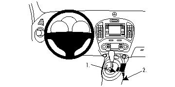 Brodit 834708 Autohalterung Nissan Juke